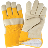 Winter-Lined Fitters Gloves, Large, Grain Pigskin Palm, Boa Inner Lining TGS INDUSTRIEL