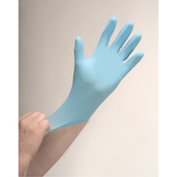 Puncture-Resistant Examination Gloves, Medium, Nitrile, 4.5-mil, Powder-Free, Blue TGS INDUSTRIEL