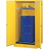 Armoires Sure-Grip EX pour entreposage de barils &agrave; la verticale, Capacit&eacute; de 55 gal. US, Jaune TGS INDUSTRIEL