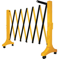Xpandit Barricade, 36" H x 11.5' L, Black/Yellow TGS INDUSTRIEL