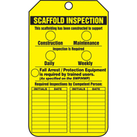 &eacute;tiquettes de s&eacute;curit&eacute; d'inspection et de contr&ocirc;le de l'&eacute;tat de l'&eacute;quipement, Papier cartonn&eacute;, 3-1/8" la x 5-7/8" h, Anglais TGS INDUSTRIEL