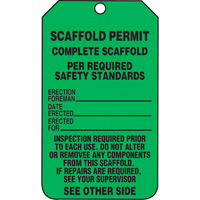 &eacute;tiquettes de s&eacute;curit&eacute; d'inspection et de contr&ocirc;le de l'&eacute;tat de l'&eacute;quipement, Papier cartonn&eacute;, 3-1/8" la x 5-7/8" h, Anglais TGS INDUSTRIEL