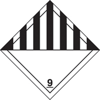 TDG Shipping Labels, Class 9, Miscellaneous Dangerous Goods, Paper TGS INDUSTRIEL