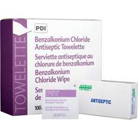 Lingettes antiseptiques au chlorure de benzalkonium, Serviette, Antiseptique TGS INDUSTRIEL
