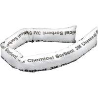Chemical Sorbent Mini-Boom, Chemical, 4' L x 3" W, 12 gal. Absorbancy, 12 /Pack TGS INDUSTRIEL