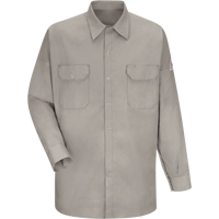 Flame Resistant Welding Shirt, Medium, Grey TGS INDUSTRIEL