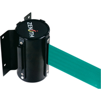Barri&egrave;re &agrave; fixation murale, Acier, Fixation par vis, 7', Ruban Vert TGS INDUSTRIEL