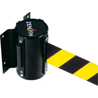 Barri&egrave;re &agrave; fixation murale, Acier, Fixation par vis, 7', Ruban Noir/Jaune TGS INDUSTRIEL