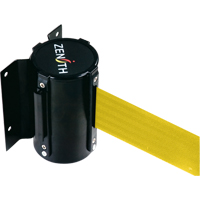 Barri&egrave;re &agrave; fixation murale, Acier, Fixation par vis, 12', Ruban Jaune TGS INDUSTRIEL