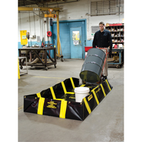 Bermes de confinement avec supports int&eacute;rieurs de parois QuickBerm , Capacit&eacute; 235 gal. US, 4' la x 8' lo x 12" h, Support &agrave; encliqueter TGS INDUSTRIEL