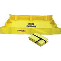 Berme de confinement Lite QuickBerm , Capacit&eacute; 79 gal., 4' la x 4' lo x 8" h, Support &agrave; encliqueter TGS INDUSTRIEL