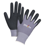 Gants ZX-1 de premi&egrave;re qualit&eacute; compatibles avec les &eacute;crans tactiles, 8/Moyen, R&ecirc;vetement Nitrile/Mousse de nitrile, Calibre 15, Enveloppe en Nylon TGS INDUSTRIEL
