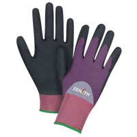 Gants enduits de premi&egrave;re qualit&eacute; ZX-2, 11/2T-Grand, R&ecirc;vetement Nitrile/Mousse de nitrile, Calibre 18, Enveloppe en Nylon TGS INDUSTRIEL
