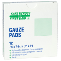 Gauze , Pad, 3" L x 3" W, Sterile, Medical Device Class 1 TGS INDUSTRIEL