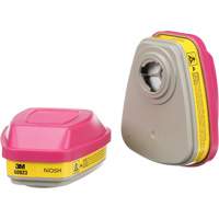 Cartouches pour respirateur s&eacute;rie 6000, Cartouche gaz/vapeur, Vapeurs organiques/Gaz acides/P100 TGS INDUSTRIEL