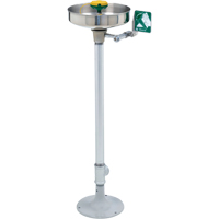 Poste de douche oculaire/faciale Axion, Installation Socle, Bol Acier inoxydable TGS INDUSTRIEL