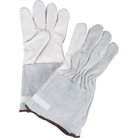 Standard-Duty Snug Wrist Work Gloves, Medium, Goat Grain Palm TGS INDUSTRIEL