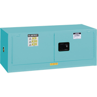 Armoire de s&eacute;curit&eacute; en acier inoxydable pour produits corrosifs/acides EX Piggyback Sure-Grip , 12 gal., 2 Porte(s), 43" La x 18" h x 18" p TGS INDUSTRIEL