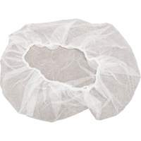 Bonnets bouffants non tiss&eacute;s, Polypropyl&egrave;ne, 18", Blanc TGS INDUSTRIEL