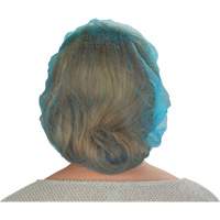 Bonnets bouffants non tiss&eacute;s, Polypropyl&egrave;ne, 21"/Grand, Bleu TGS INDUSTRIEL