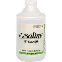 Bouteilles de solution saline pour douche oculaire, Bouteille Plein, 8 oz TGS INDUSTRIEL