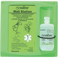 Support mural pour solution saline de douche oculaire, Simple TGS INDUSTRIEL
