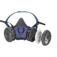 Respirateur &agrave; demi-masque 7000 pr&eacute;-assembl&eacute; pour la peinture pulv&eacute;ris&eacute;e/pesticides, &eacute;lastom&egrave;re/Thermoplastique, Moyen TGS INDUSTRIEL