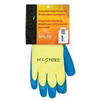 Gants haute visibilit&eacute; doubl&eacute;s d'acrylique de caoutchouc naturel, 8, R&ecirc;vetement Latex de caoutchouc, Calibre 7, Enveloppe en Acrylique TGS INDUSTRIEL