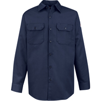 Flame-Resistant Work Shirts, Small, Navy Blue TGS INDUSTRIEL