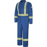 Flame-Resistant Premium Coveralls with Reflective Trim, Size 38, Royal Blue, 12.2 cal/cm² TGS INDUSTRIEL