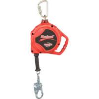 Rebel Self Retracting Lifeline, 33', Galvanized Steel, Swivel TGS INDUSTRIEL