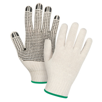 Gants tricot&eacute;s de poids lourd, Poly/coton, Un c&ocirc;t&eacute;, Calibre 7, Moyen TGS INDUSTRIEL