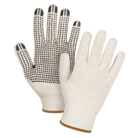 Heavyweight Dotted String Knit Gloves, Poly/Cotton, Single Sided, 7 Gauge, Large TGS INDUSTRIEL