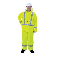 RZ900 Premium Traffic Rain Suit, Polyester, Small, High Visibility Lime-Yellow TGS INDUSTRIEL