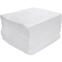 Premium Meltblown Sorbent Pads, Oil Only, 15" x 17", 30 gal. Absorbancy TGS INDUSTRIEL