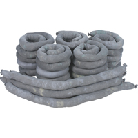 Remblais tubulaires absorbants, Universel, Absorption 50 gal., 3" la x 4' lo, Pqt de 30 TGS INDUSTRIEL