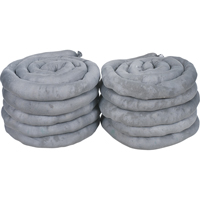 Remblais tubulaires absorbants, Universel, Absorption 40 gal., 3" la x 10' lo, Pqt de 10 TGS INDUSTRIEL