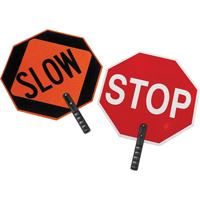 Panneau de signalisation &agrave; deux c&ocirc;t&eacute;s  Stop/Slow  TGS INDUSTRIEL