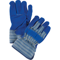 Gants d'ajusteur de premi&egrave;re qualit&eacute; avec coutures en Kevlar, Grand, Paume en Cuir de vache refendu, Doublure en Coton TGS INDUSTRIEL