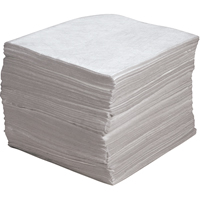 Premium Meltblown Sorbent Pads, Oil Only, 15" x 17", 30 gal. Absorbancy TGS INDUSTRIEL