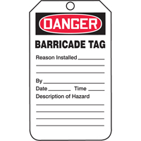 &eacute;tiquettes de s&eacute;curit&eacute;, Plastique, 3-1/4" la x 5-3/4" h, Anglais TGS INDUSTRIEL