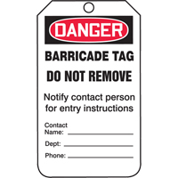 &eacute;tiquettes de s&eacute;curit&eacute;, Plastique, 3-1/4" la x 5-3/4" h, Anglais TGS INDUSTRIEL