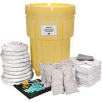Trousse de lutte contre les d&eacute;versements de premi&egrave;re qualit&eacute; pour atelier, Huile seulement, Baril, Absorbance de 95 gal. US TGS INDUSTRIEL