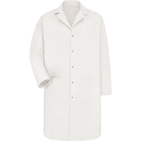 Lab Coat, Poly-Cotton, Small, White TGS INDUSTRIEL