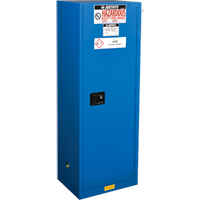 Armoires &eacute;troites doubl&eacute;es pour rangement de mati&egrave;res dangereuses Chem-Cor, 22 gal., 23,25" x 65" x 18" TGS INDUSTRIEL