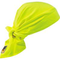 Chill-Its&reg; 6710FR FR Cooling Triangle Hat, High Visibility Lime-Yellow TGS INDUSTRIEL