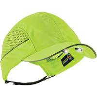 Casquette &agrave; bord court avec &eacute;clairage DEL Skullerz 8960, Vert lime haute visibilit&eacute; TGS INDUSTRIEL