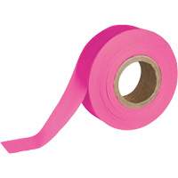 Flagging Tape, 1.188" W x 150' L, Fluorescent Pink TGS INDUSTRIEL