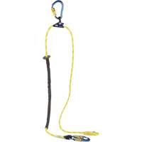 Longe de positionnement r&eacute;glable &agrave; corde pour grimpeur, 1 branches, 8', Classe CSA F, Nylon TGS INDUSTRIEL
