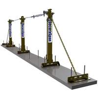 Syst&egrave;me de cordage de s&eacute;curit&eacute; horizontal pour boucle d'armature SecuraSpan TGS INDUSTRIEL